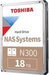 TOSHIBA N300 18TB Interne NAS-Festplatte, 3.5'' SATA HDD, 7200 RPM, 24/7...