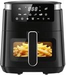 LLIVEKIT 5.5L Hei&szlig;luftfritteuse f&uuml;r 2&ndash;4 Personen | Warmhaltefunktion | 8-in-1