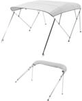 VEVOR Bimini Top Bootsabdeckung Sonnenverdeck (4 B&ouml;gen) aus 600D Polyester mit
