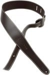 MARTIN Gitarrengurt aus Leder, braun, schmal, gepr&auml;gtes Martin-Logo, Breite: 2,25"