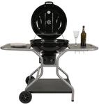 Grillwagen HWC-N16, Holzkohlegrill Kugelgrill Gartengrill mit Deckel drei...