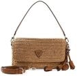 GUESS Schultertasche Umh&auml;ngetasche Ofelia Flap Shoulder Bag Natural/Cognac...