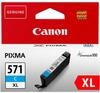 Canon Originaltinte CLI-571XL C, Gr&ouml;&szlig;e XL, Cyan, Recyclebare Verpackung