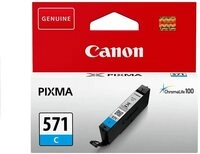 Canon CLI 571 C original Tintenpatrone Cian f&uuml;r Pixma Drucker TS5050 TS5055 TS6050