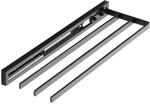 SOTECH Handtuchauszug Style 3-armig schwarz 415 mm Auszugsweg 300 mm