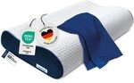 casimum Orthop&auml;disches Nackenst&uuml;tzkissen Memory Foam - H&ouml;henverstellbares