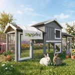 zooprinz gro&szlig;er Hasenstall &ndash; Kaninchenstall mit hoher Kotschublade 