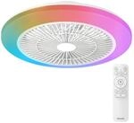 PHILIPS Amigo Deckenventilator 20 W + 40 W, farbiges Licht, 49 cm Durchmesser, mit
