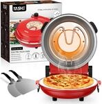 YASHE Elektrischer Pizzaofen f&uuml;r die Arbeitsplatte mit Pizzastein, Einstellbare