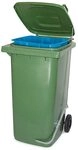 BRB M&uuml;llbeh&auml;lter mit Fu&szlig;pedal u. Klemmring, 120 Liter, BxTxH 480x550x930 mm