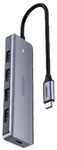 USB-C-Hub, 4-in-1 USB-Splitter, Multiport-Adapter, Typ-C-Dock mit (1 x USB 3.0,...