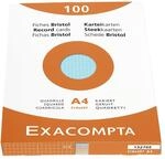 Exacompta 13276E Karteikarten (205q/qm Karton, holzfrei, DIN A4, kariert,...