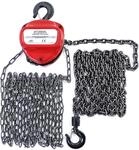 RAMROXX Profi 1000kg Kettenzug Flaschenzug Rot bis zu 4 Meter