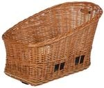 Basil Pasja Hundefahrradkorb - MIK inkl. - 30L - mit Kissen - Natur
