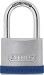 ABUS Vorh&auml;ngeschloss Silver Rock 5/50 aus massivem Zink - mit Silikon Schutzrahmen -