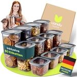 uandu Vorratsdosen mit Deckel luftdicht &ndash; 12er Vorratsbeh&auml;lter Set BPA Frei,