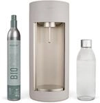 Mysoda: Glassy Wassersprudler - Clay | aus Holzkomposit und Aluminium mit 1L