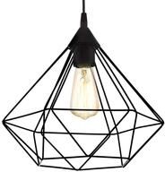 EGLO Pendellampe Tarbes, 1 flammige Vintage Pendelleuchte im Retro Look, Material: