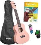 Concert Ukulele Linden Pink Set (incl. Bag, 3 Picks, Book, Tuner)