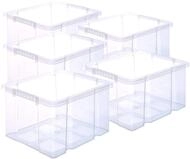 BigDean 5x Stabile Kunststoffbox ohne Deckel Eurobox (Dreh Stapelbar) 44x35x24cm