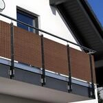 NYVI Polyrattan Balkon Sichtschutz Privafence 90x300 cm Honig -...
