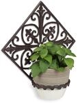 Relaxdays Blumenhalter Wand, Gusseisen, antik, Wandblumentopfhalter Garten, &Oslash;...