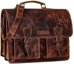 STILORD "Jeffrey Lehrertasche Aktentasche Leder Gro&szlig;e Vintage Ledertasche zum