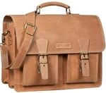 STILORD "Jeffrey Lehrertasche Aktentasche Leder Gro&szlig;e Vintage Ledertasche zum