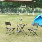 [en.casa] Klapptisch Lillestr&oslash;m Gartentisch Campingtisch klappbar 61,5 x 61,5...