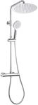 G&ouml;rbach Regendusche Duschsystem mit Duschstange verstellbare, 30 cm Chrom