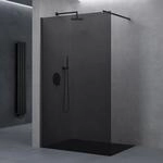 doporro Walk-In Dusche Duschwand 100x200cm Duschabtrennung 10mm ESG-Glas