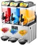 VEVOR Gewerbliche Slush Eis Maschine 45 L Slushie-Maker mit 3 Tanks, Crushed
