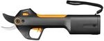Fiskars Akku-Gartenschere M Bypass, Integrierter 8V Lithium-Ionen-Akku, 2