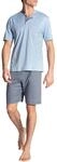 CALIDA Relax Choice Kurz-Pyjama, Schlafanzug Herren, aus 100% Supima-Baumwolle, mit