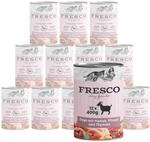 FRESCO Dog NassBarf Ziege 6 x 400g | mit Maniok, Pfirsich & Thymian