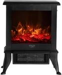 Adler AD 7754 Elektrokamin 1800W mit 3D Flammeneffekt, Thermostat,...