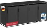 STEELS&Oslash;N Thoria M&uuml;lltonnenbox 4er bis 240 L, aus Stahl, Graphitschwarz 