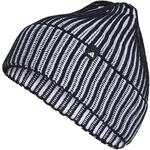 adidas Unisex Effect Beanie Hat, Black/White/White, S-M