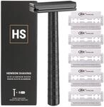 Henson Shaving AL13 Rasierer stahlblau + 5 Ersatzklingen