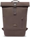 Johnny Urban Luca Medium Rolltop-Rucksack, Braun, Wasserabweisend, 17 l
