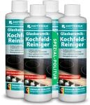 HOTREGA Glaskeramik Kochfeld Reiniger 4x 250ml | Entfernt eingebrannte Reste &