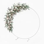 Relaxdays Luftballon Bogen, rund, Metall, Hochzeit, Geburtstag, Verlobung, &Oslash; 195 cm,
