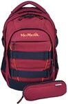 McNeill Schulrucksack LUCA 2:0 School Backpack Bordeaux & Orange beere