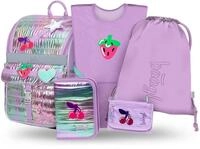 Baagl Schulranzen Jungen M&auml;dchen Set 5 Teilig (Zippy Schultasche f&uuml;r 1. Klasse,