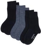Camano Kinder 3er Pack Socken mit verst&auml;rkter Ferse und Spitze Jungen & M&auml;dchen