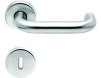 LIENBACHER Rosettengarnitur Typ Real Buntbart Stift 8 mm, rostfreier Edelstahl,