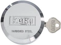 Kasp Stahlschloss, b&uuml;gellos, silber, K50073LD
