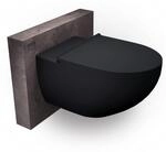 Bernstein sp&uuml;lrandloses Wand-WC E-9030 &ndash; Schwarz matt, Tiefsp&uuml;ler,