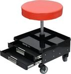 Yato Profi XXL Schwerlast Werkstatthocker mit 3 Schubladen und Ablagen,