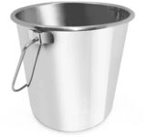 HENDI Eimer, mit ergonomischem Griff, K&uuml;ckeneimer, Futtereimer, Edelstahleimer, 10L,